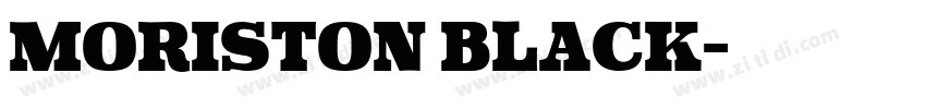 Moriston Black字体转换